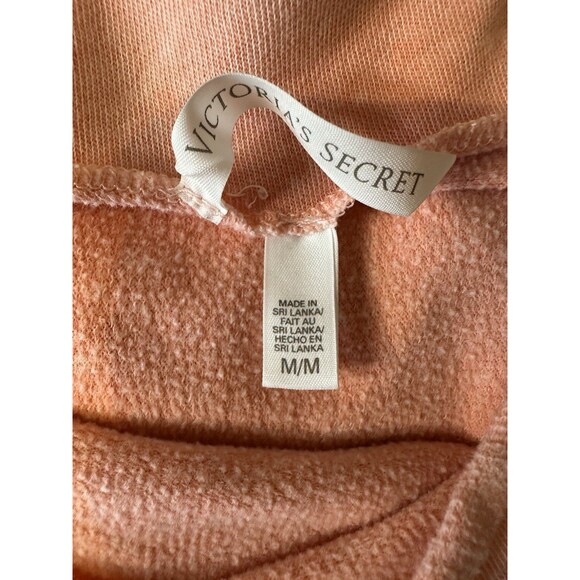 Victoria’s Secret Medium Open Back Tee/sweatshirt 3/4 Sleeves In Peachy Pink - Picture 4 of 6